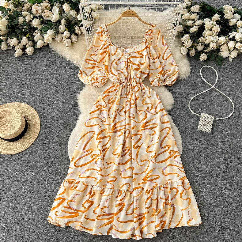Divena Printed Maxi Dress